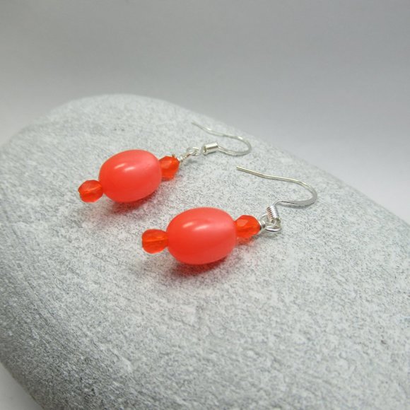 Czech Glass bead earrings - Picture 2 of 10